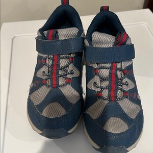 MENS NAVY & Gray Athletic Shoes SIZE 7W